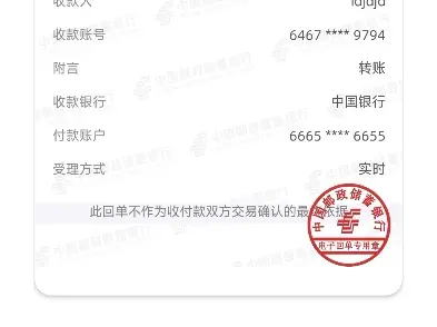 电子回单银行模拟器，秒过狗庄