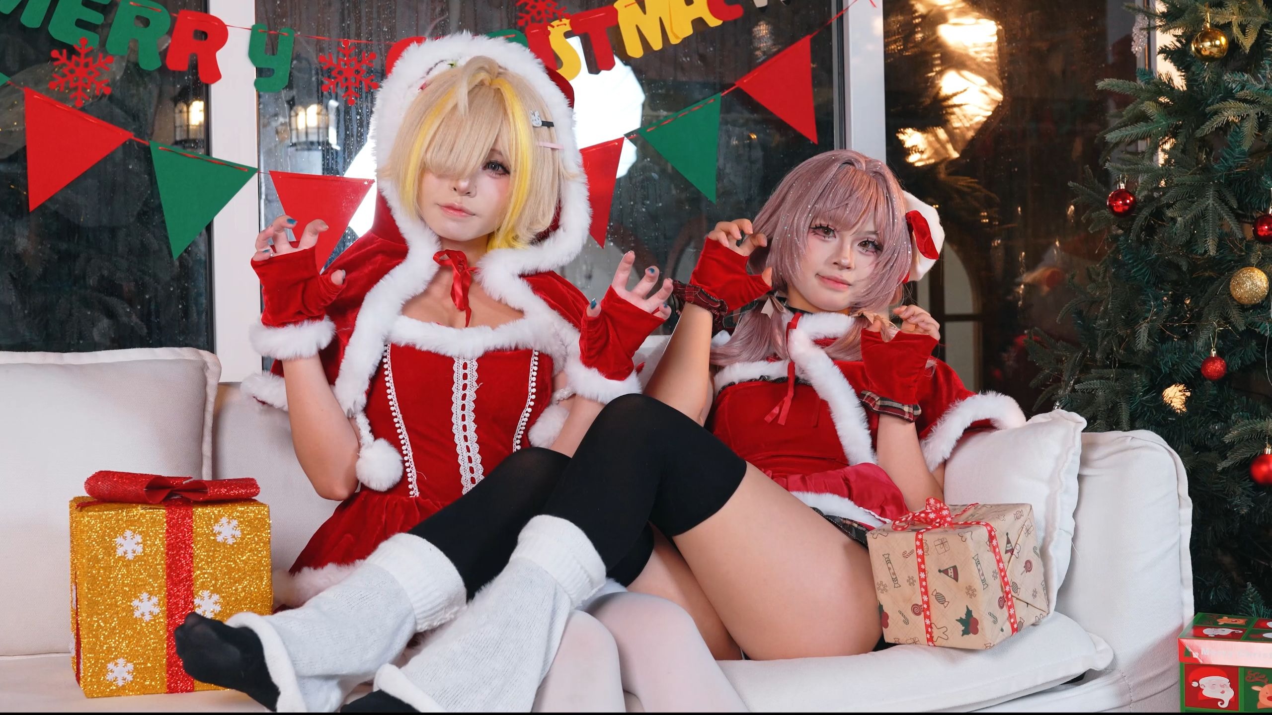 NIKKE Christmas Theme Cos [4K Photography Video