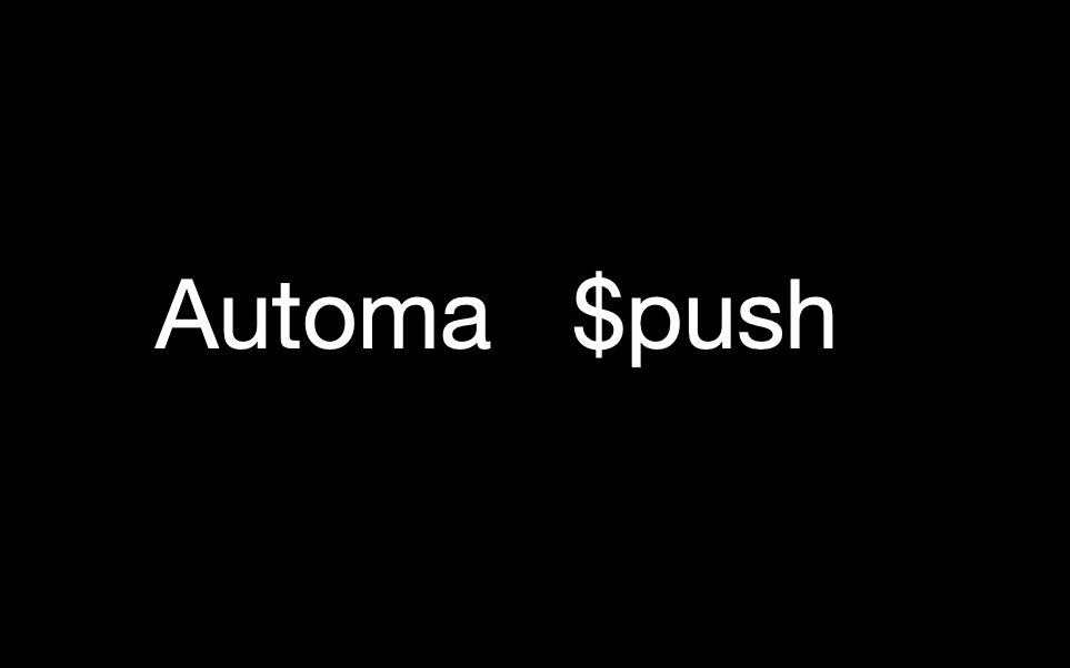 Automa $push用法