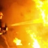 全息四折幕展厅展馆自然灾害火灾视频片源消防员火场救火视频