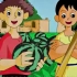 【AI修复】维语动画《竹篮打水》片段2
