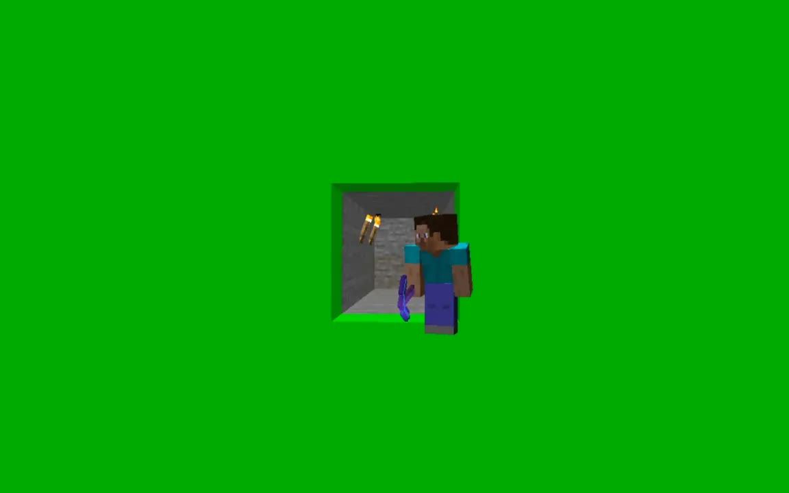 【Minecraft/我的世界】油管上播放量破百万的绿幕素材（无水印 1080P）