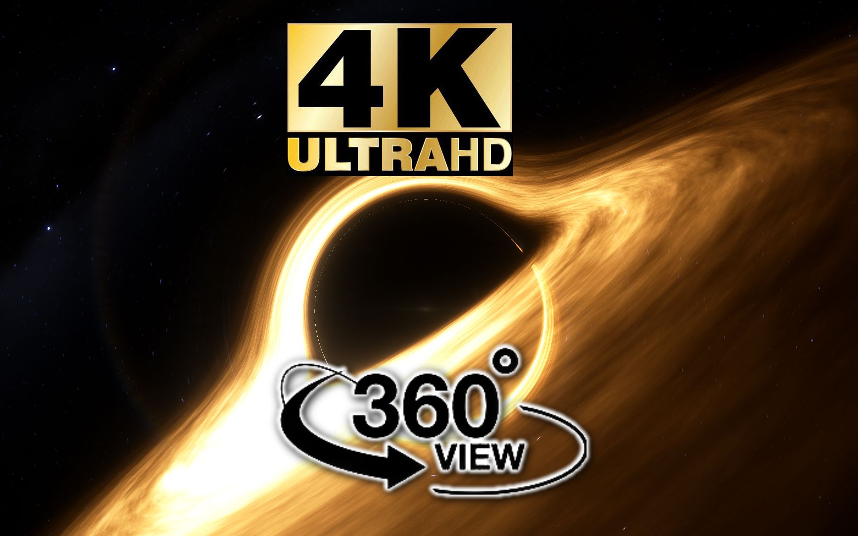 【4K 360°全景】第一人称穿越黑洞、星云