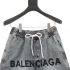 说一下高仿Balenciaga巴黎世家刺绣字母牛仔短裤