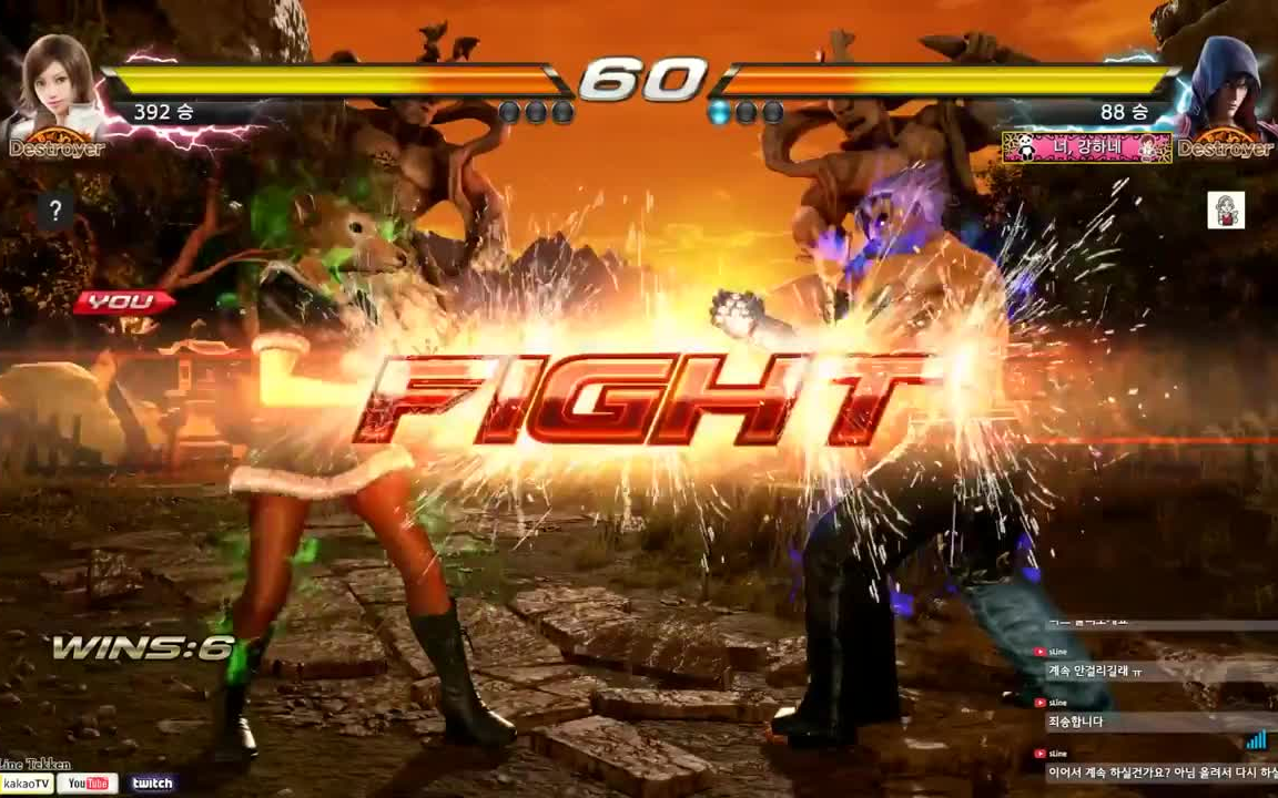 tekken 7 - sline (asuka) vs cray (jin) 风间飞鸟vs风间仁