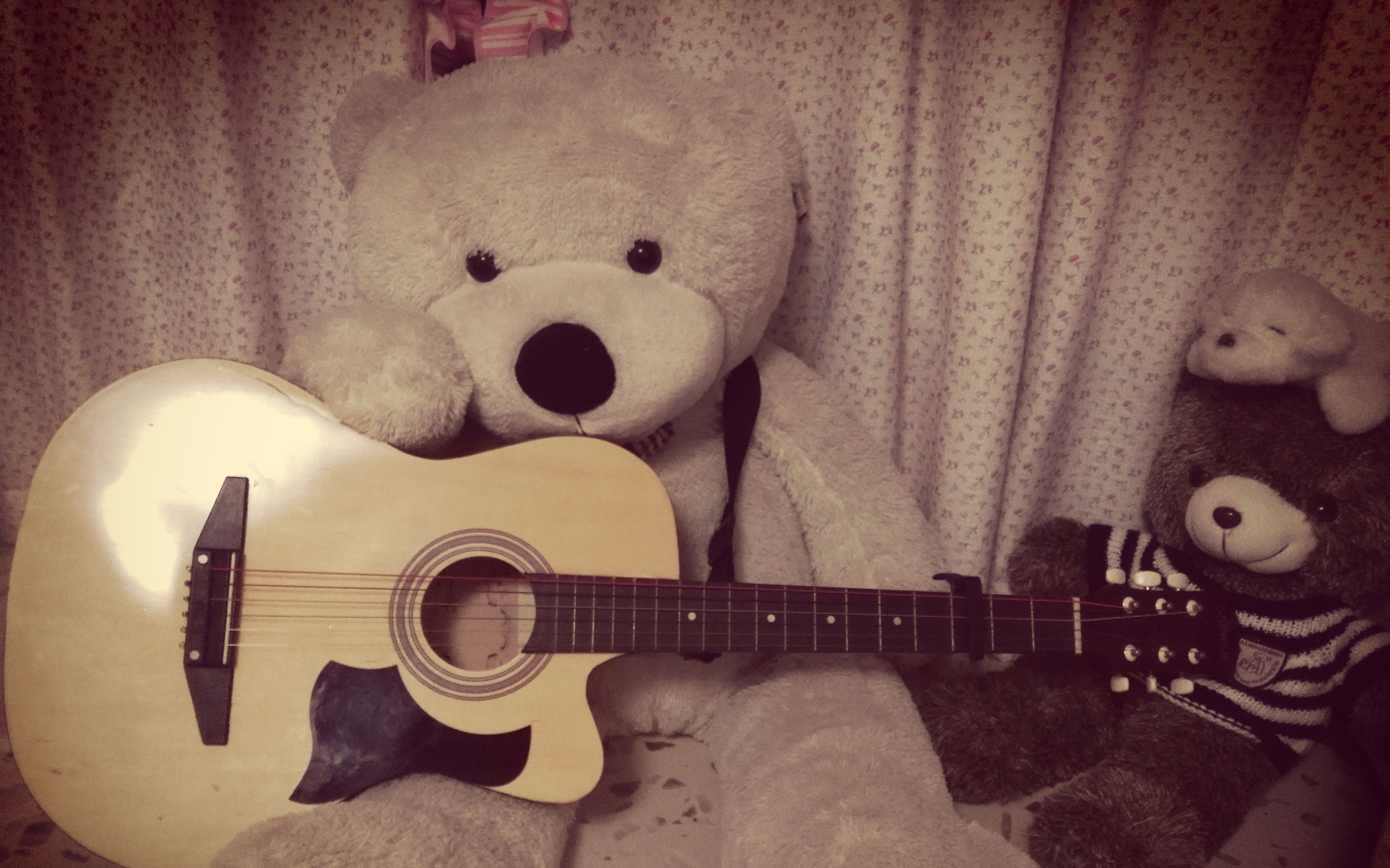 【吉他】七月上 抱着熊来唱歌视频在线观看