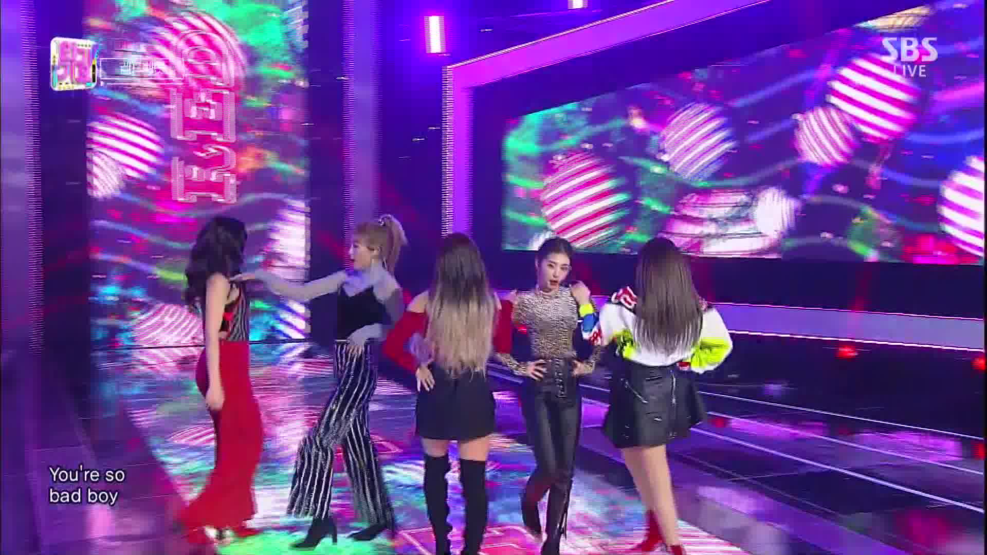 red velvet - rbb (really bad boy) 181209 sbs popular song