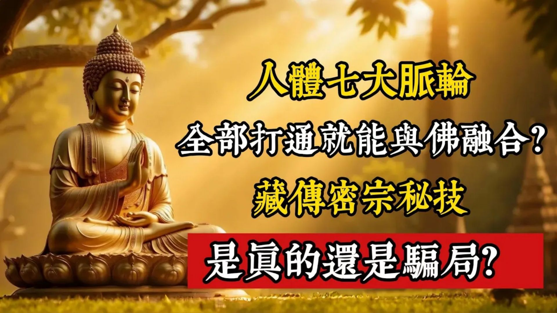人体七大脉轮，全部打通就能与佛融合？藏传密宗秘技，是真的还是骗局？