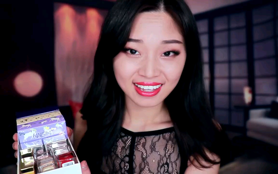 【Tingting asmr】婷婷小姐姐帮你涂指甲~_哔哩哔哩_bilibili