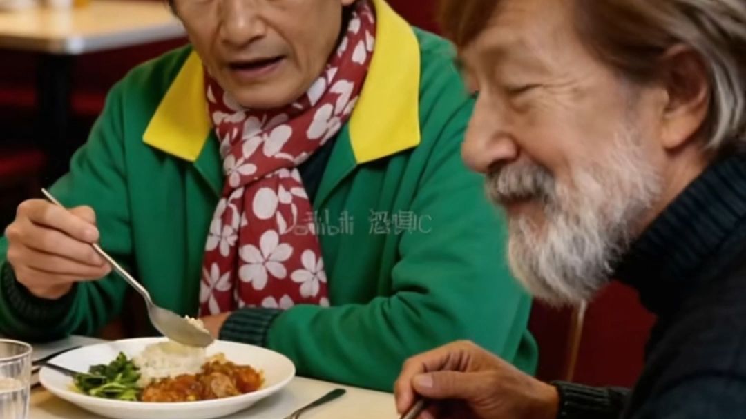 ♿️厨房厨房九号桌有两个老人♿️