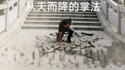 有没有看过从天而降的掌法?难道是传说中的如来神掌?不,是大力金刚掌!