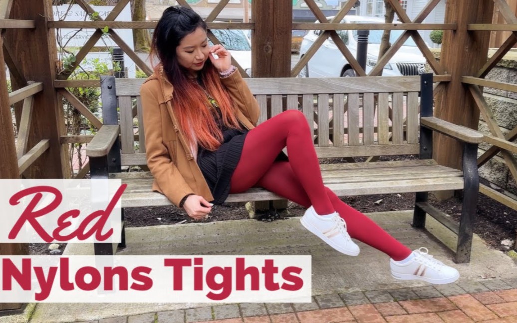 Miss Ruby's red pantyhose.