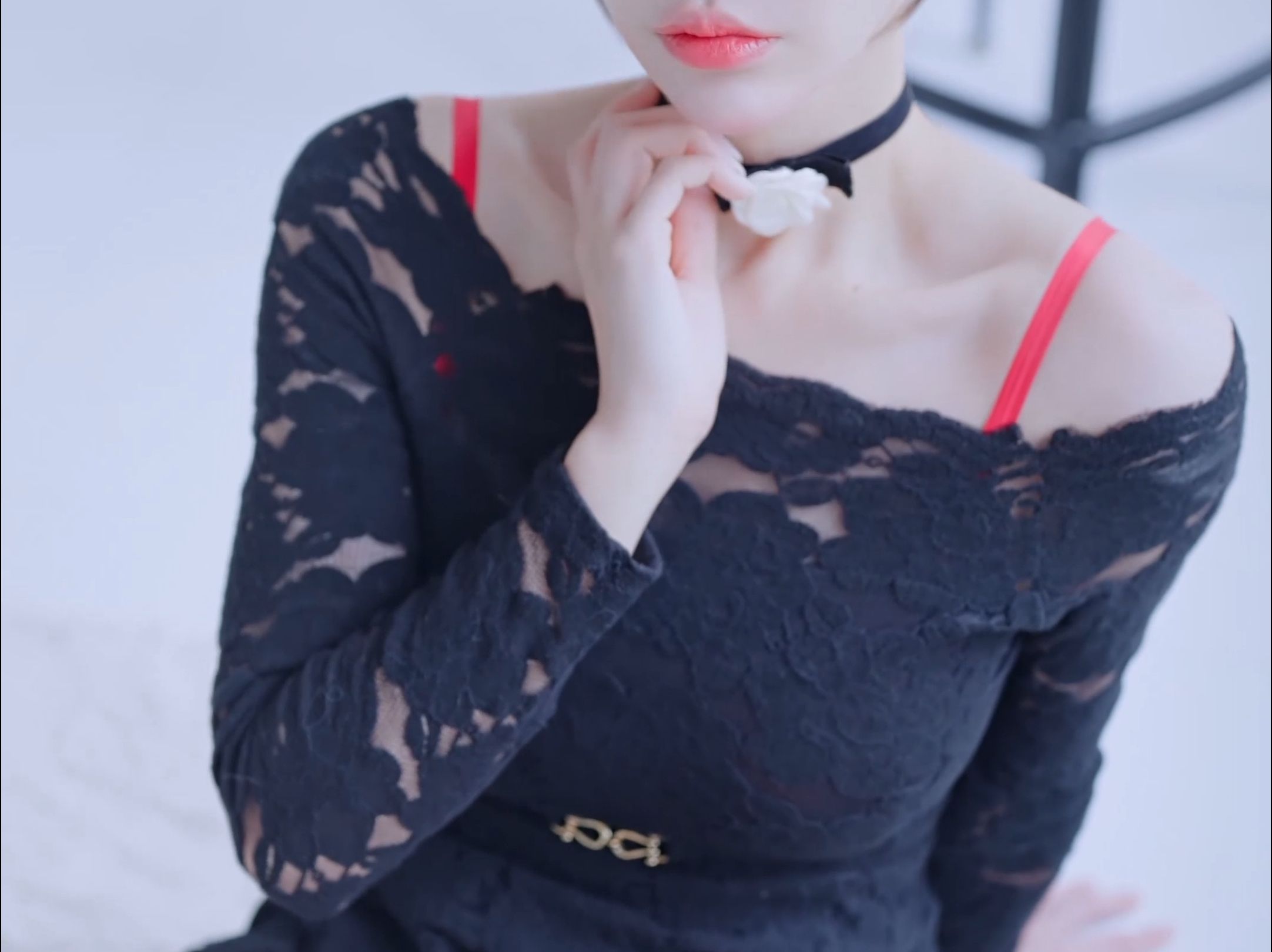 Miss KYUL's Halter Wrap Dress & Lace Lace Dress Outfit