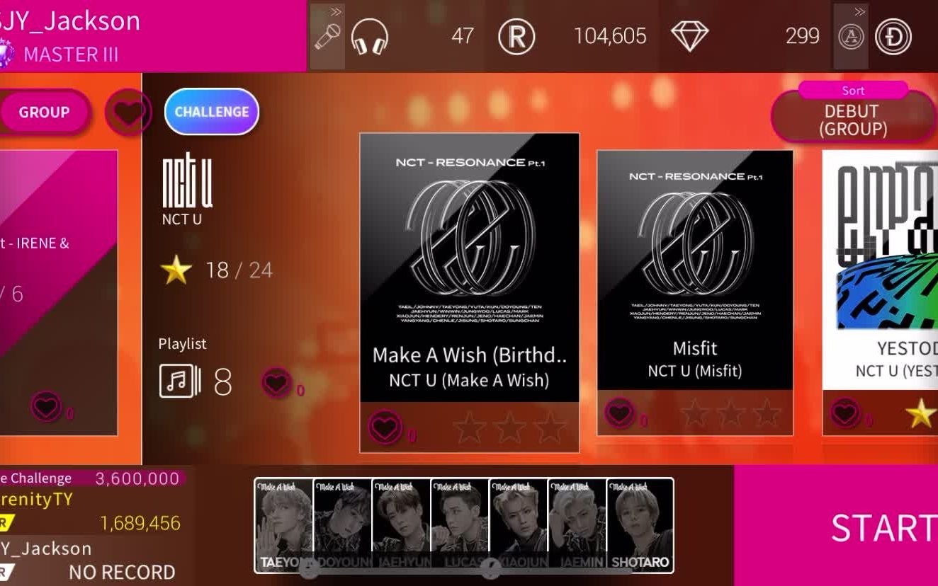 NCT U  Make A Wish (Birthday Song) (困难三星)(韩服 SuperStar SMTOWN)哔哩哔哩 (゜゜)つロ 干杯~bilibili