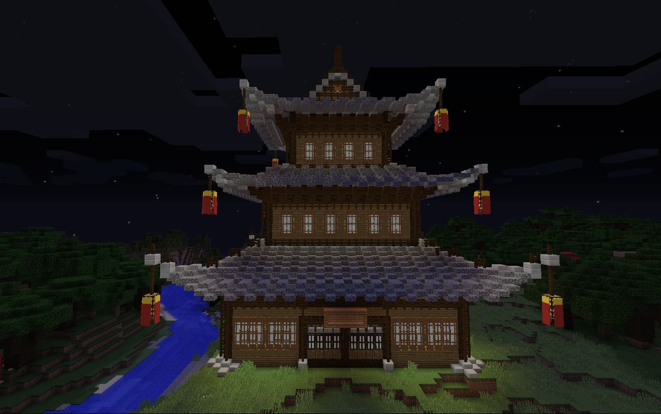 我的世界中式建筑 B站