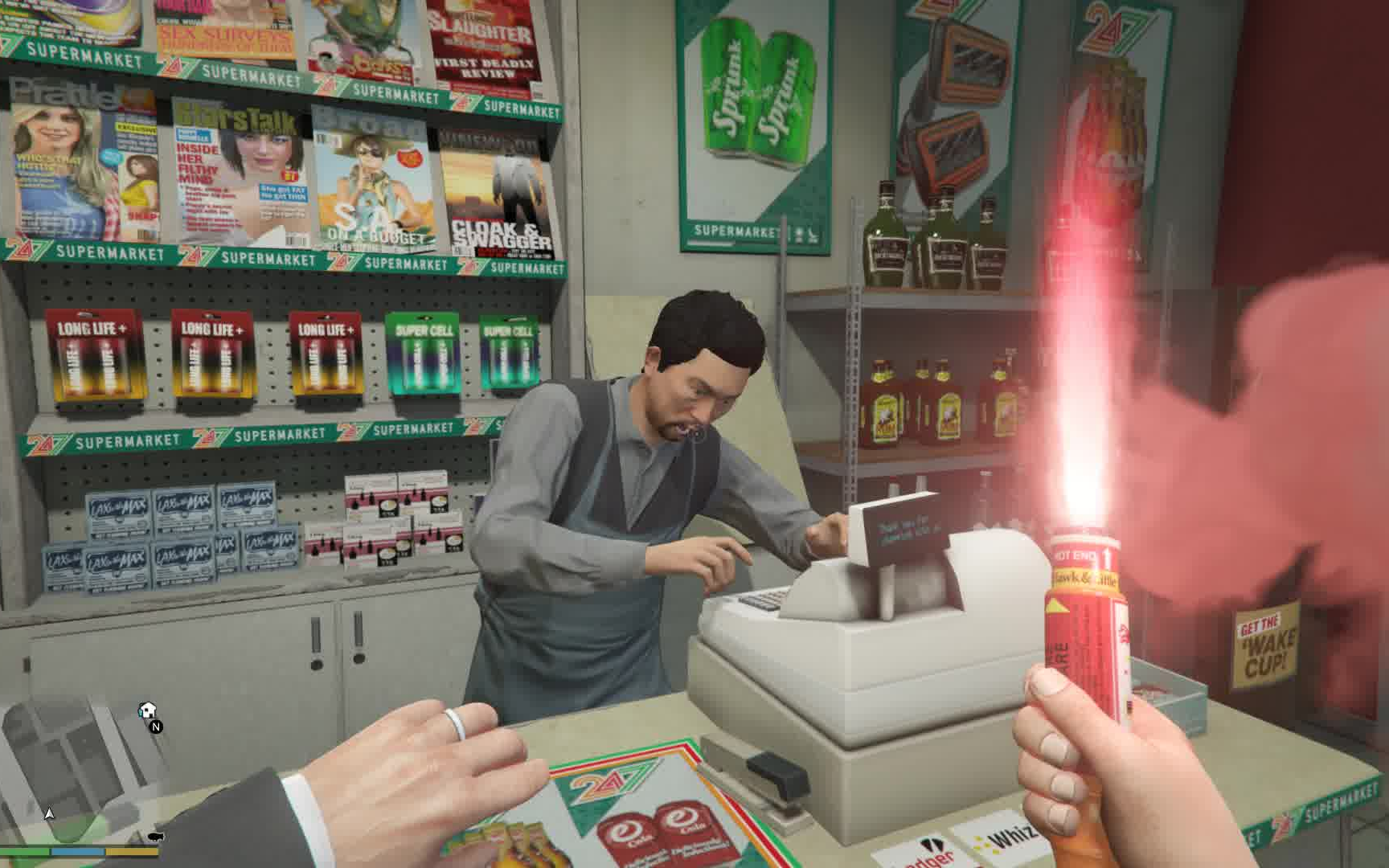 [gta5]用各种另类方式抢劫便利店