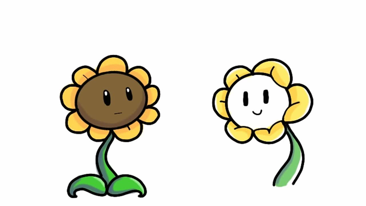 plants vs zombies sunflower flowey