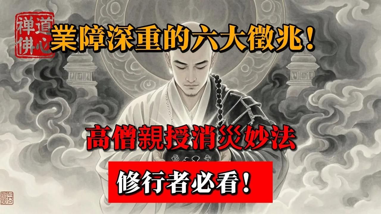 業障深重的六大徵兆！高僧親授消災妙法，修行者必看！ #佛教 #禪學 #禪道 #佛教故事 #佛教文化 #修心修行 #禪道佛心 #禪悟人生 #南無阿彌陀佛