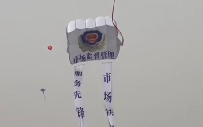 潍坊风筝节“监管部门”上线。网友：难怪这么多风筝都不打架