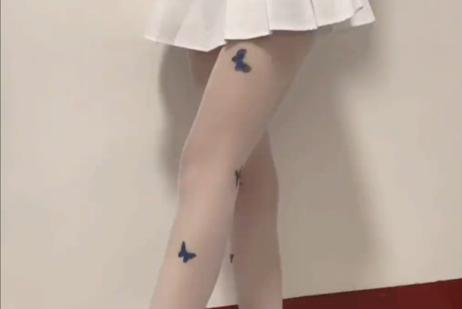 Try on the butterfly socks. They look great.