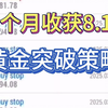 【热门】1个月收获8.1蓓，黄金挂单突破策略，带止损