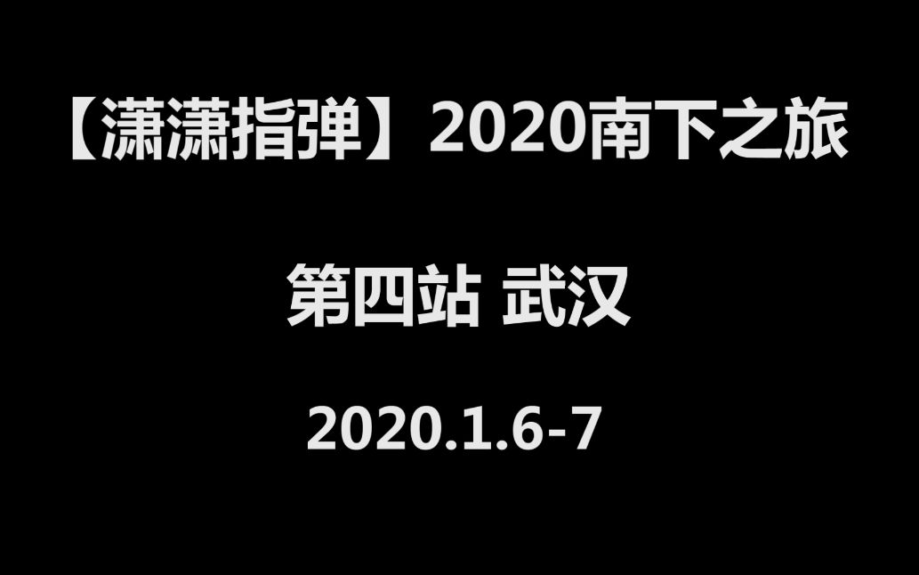 【潇潇指弹】2020南下之旅 第四站 武汉 青春年华 加油武汉!哔哩哔哩bilibili