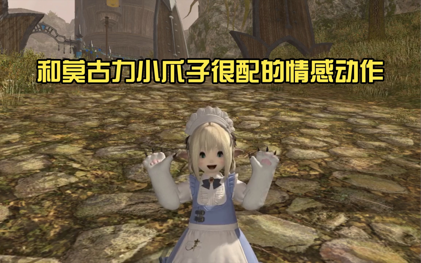 【ff14】和莫古力小爪子很配的情感动作(拉拉肥模特)最终幻想14