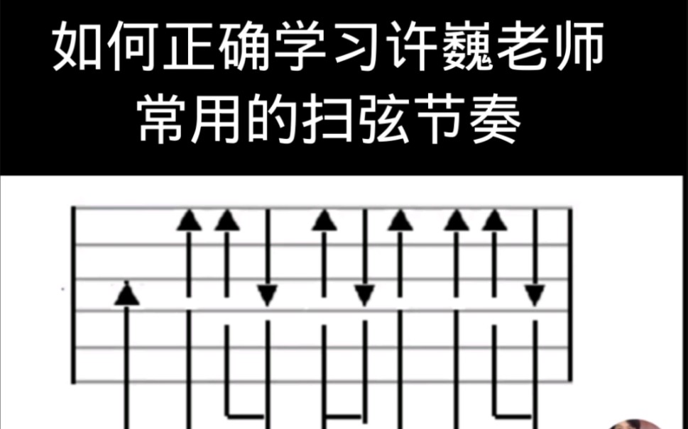 如何练习好许巍老师常用的扫弦节奏