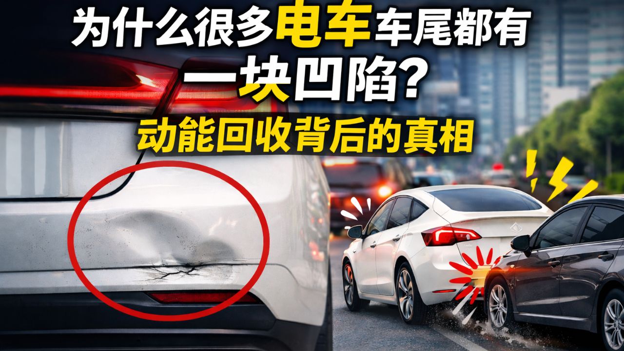 为什么很多电车车尾都有一块凹陷？动能回收背后的真相