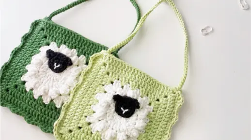 【手工钩织】CROCHET 2 ｜儿童包包视频教程｜牧场系列｜斜挎包
