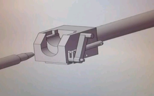 DIY立式火炮炮闩结构