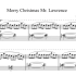 坂本龍一自用乐谱再現 Merry Christmas Mr. Lawrence / Ryuichi Sakamoto P