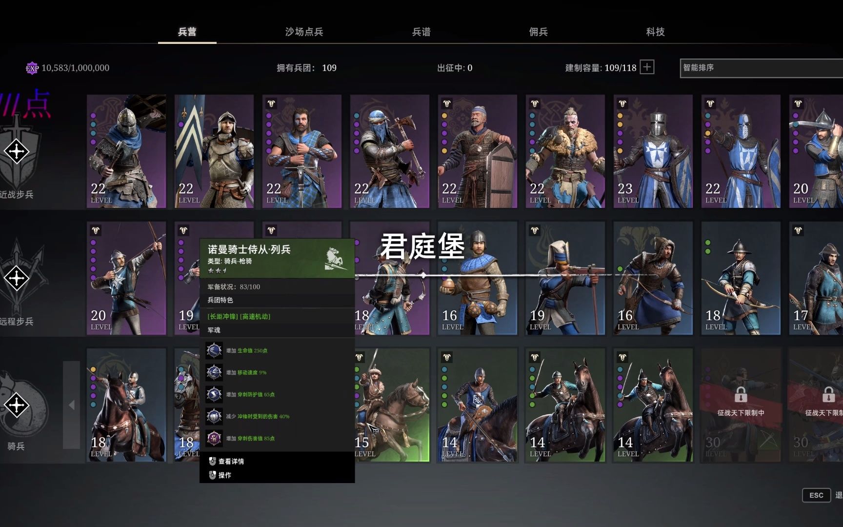 勋爵骑士团节点显示bug
