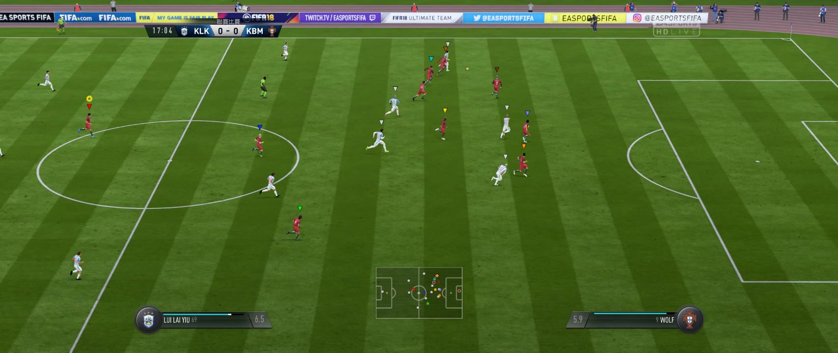 Fifa18 Kbm Vs Klk 暴虐全员能力99的挂逼队 大快人心 哔哩哔哩 つロ干杯 Bilibili