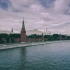 空镜头视频 城市河流航船建筑蓝天白云 素材分享