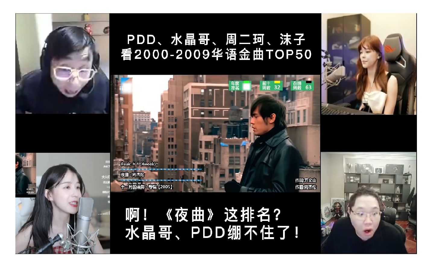 PDD、水晶哥、二珂、沫子看2000-2009华语金曲TOP50