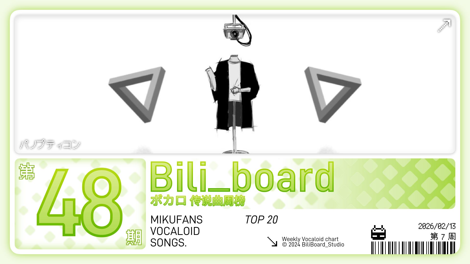 Bili_Board术力口传说曲周榜第48期2026年2月13日第7周