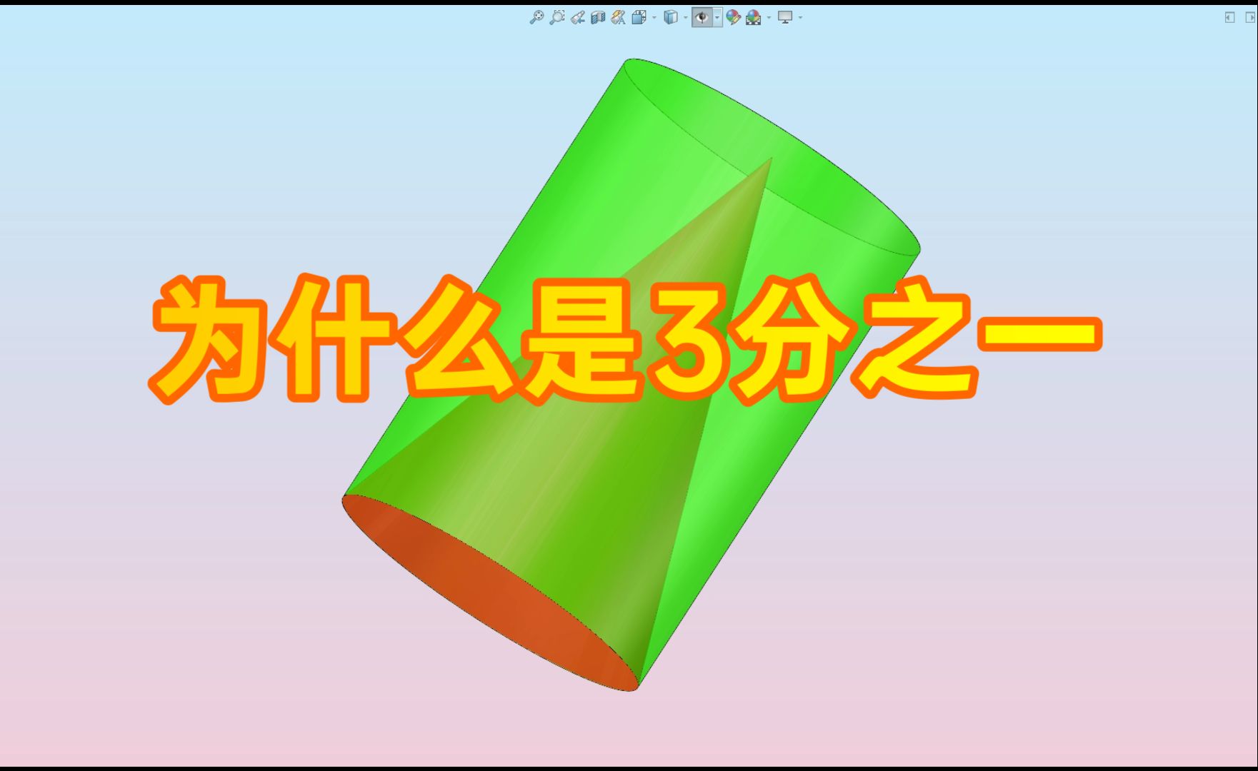 圆锥为什么是圆柱体积的3分之一