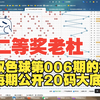 【每期公开20码大底】【双色球第25006期的分析】双色球单式二等奖得主，专注双色球和快乐