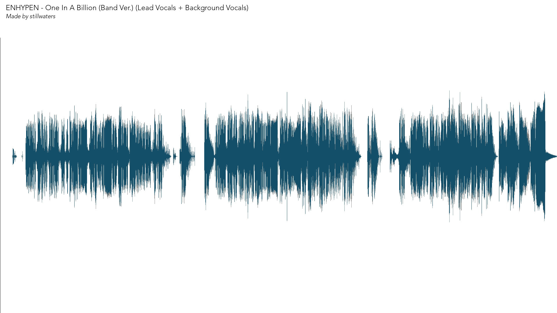 ENHYPEN - One In A Billion (Band Ver.) (音轨分离)