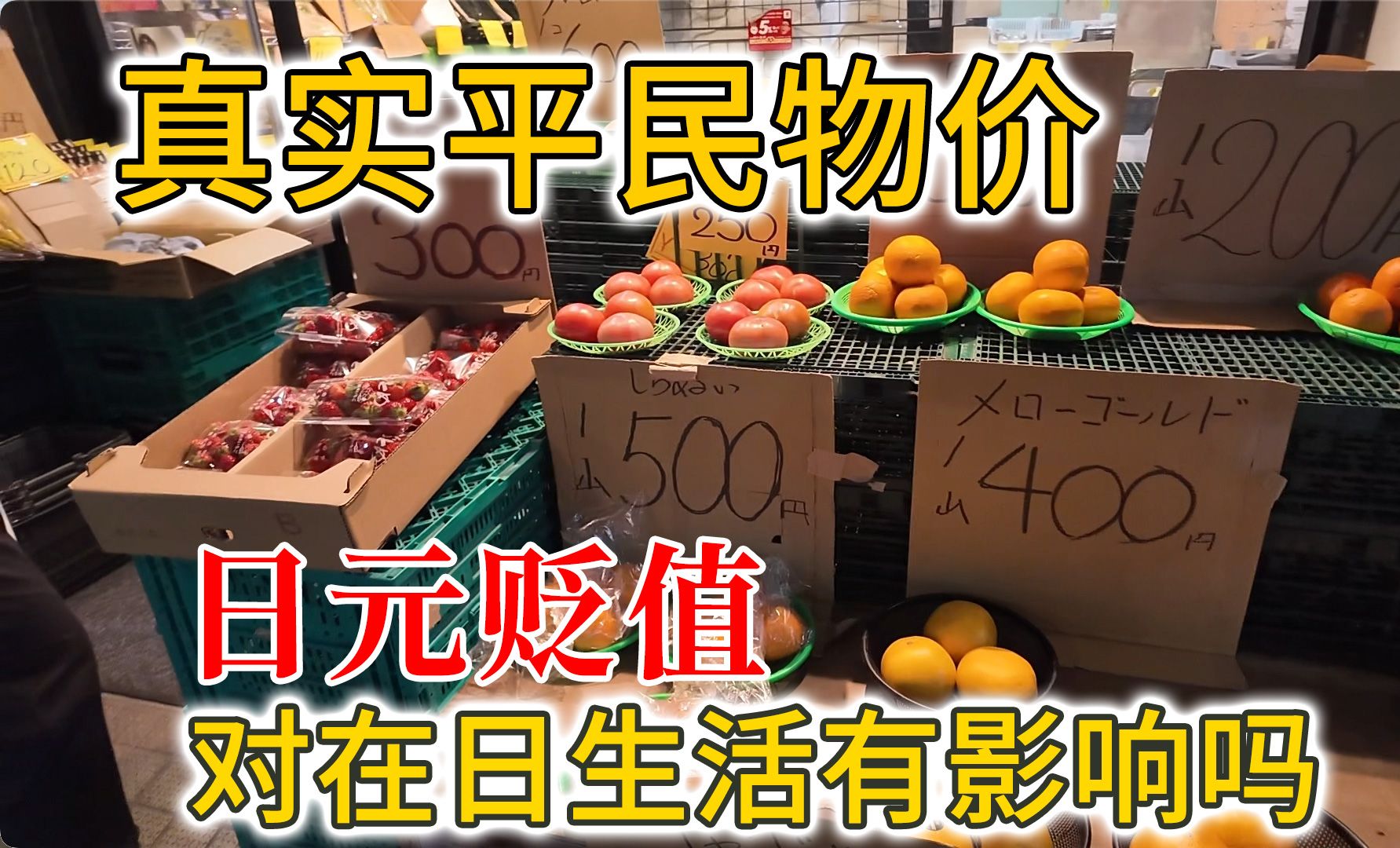 【穷人日记】日元贬值！生活成本大涨？分享底层老百姓的买菜物价