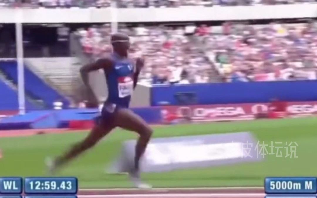 法拉赫 5000米12分59秒网友：短跑壮如牛长跑瘦如猴
