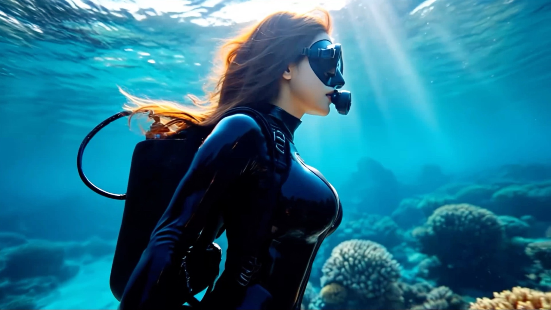 ［AI生成］这片海好大啊，很好看