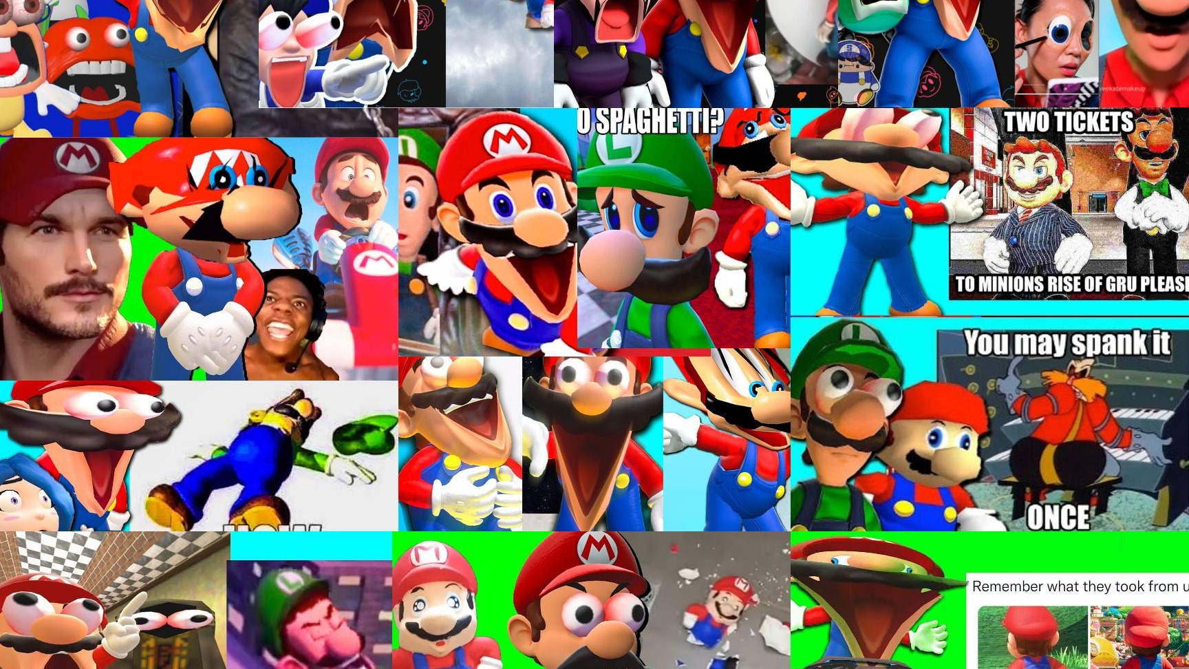 【熟肉/SMG4】马力欧看任天堂梗16集大合集!!!