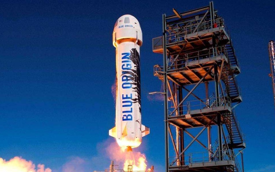 2019年5月2日蓝色起源亚轨道发射回放火箭回收成功飞船降落成功