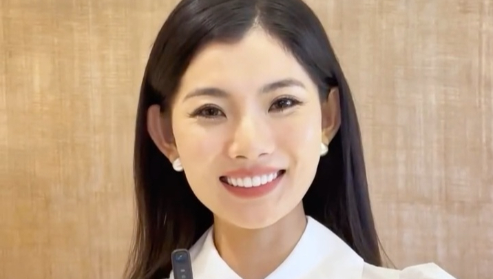 中国小姐赵娜面试前采访