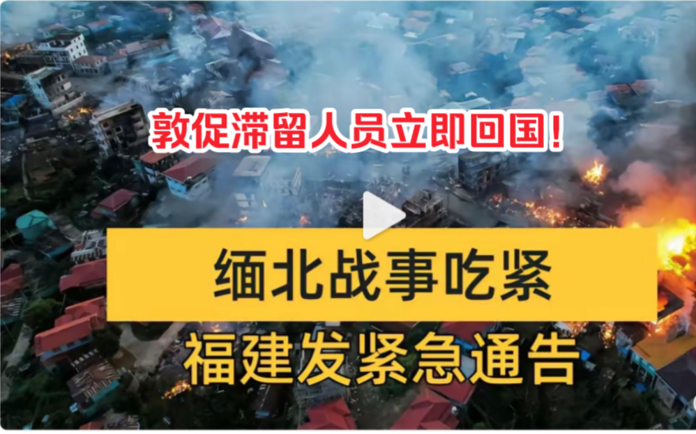 缅北明家覆灭,果敢战事吃紧!福建龙岩两地发紧急通告!滞留人员,敦促立即回国!哔哩哔哩bilibili