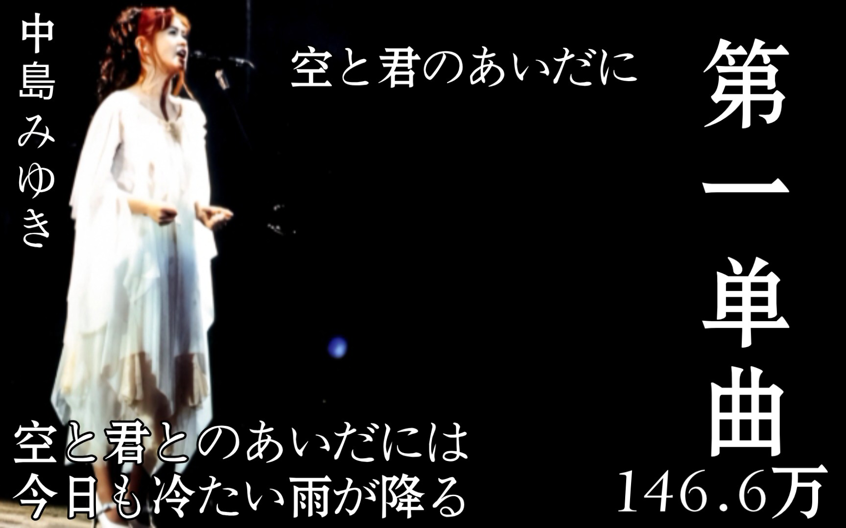 中岛美雪破百万销量第一单曲—「空と君のあいだに」