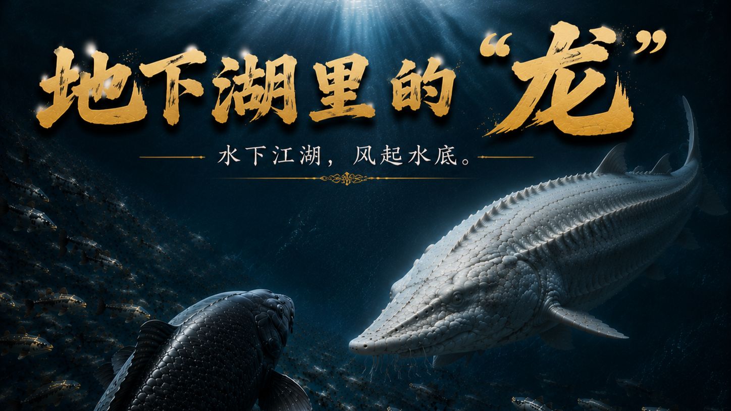 洪水避难，却闯入了另一个世界！地下湖里住着“龙”？水下江湖11【ai全民制作人】