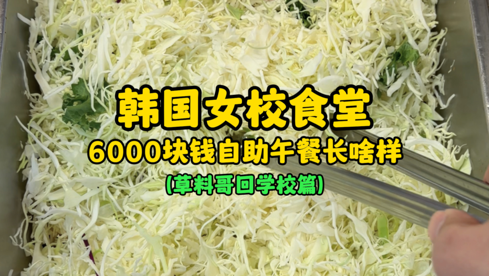 韩国女校食堂6000元自助午饭长啥样？（草料哥人设保住了…）